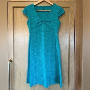 Toad & Co Rosemarie Short Sleeve Midi Length Athleisure Active Travel Dress